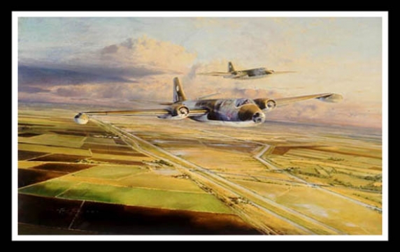 Canberras Over Cambridgeshire ~ Robert Taylor