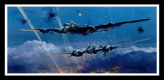 Lancaster Under Attack ~ Robert Taylor