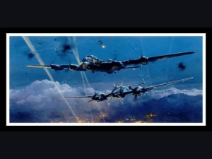 Lancaster Under Attack ~ Robert Taylor